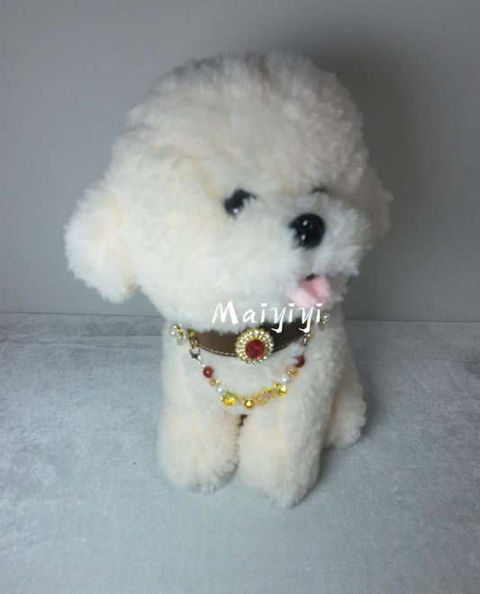 DIY Pet Crystal Gem Collar | Interchangeable Crystals & Accessories. Package Contains 1 Collar + 1 Set of Accessories & Crystals