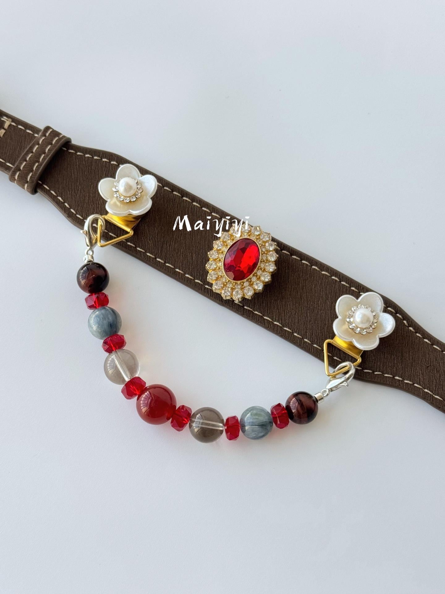 Fashion Crystal Decor Pet Collar, DIY Design Magnetic Buckle Pet Collar for Cats & Dogs Luxury Pet Collar
