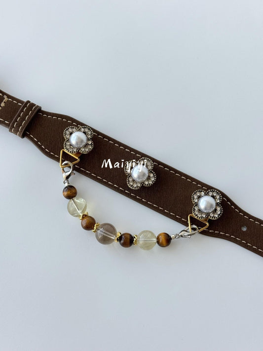 Fashion Crystal Decor Pet Collar, DIY Design Magnetic Buckle Pet Collar for Cats & Dogs Luxury Pet Collar
