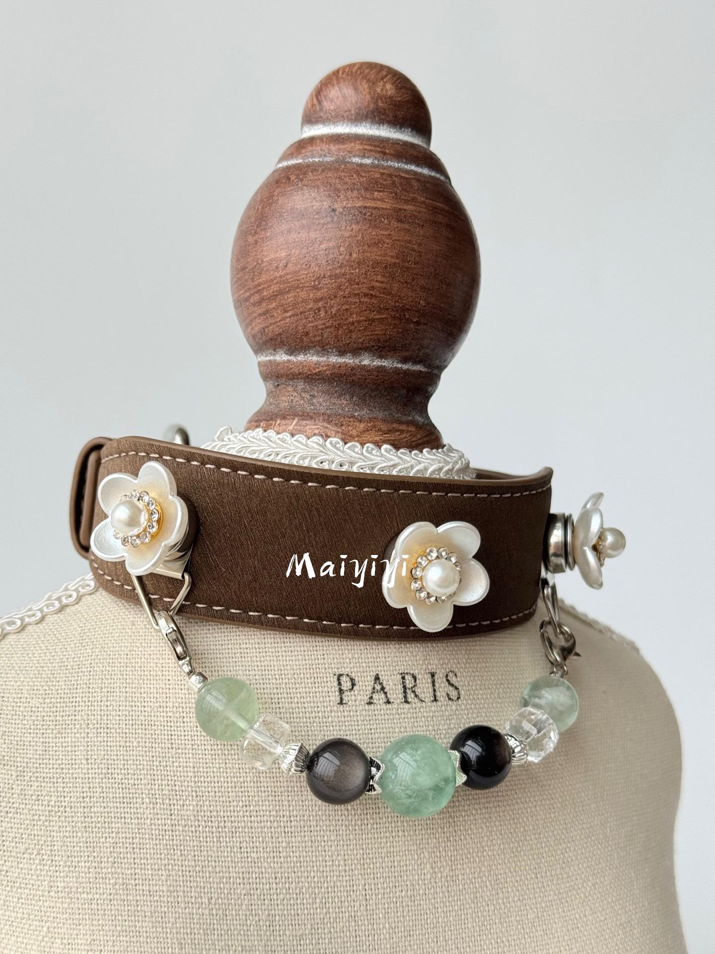 Luxury Pet Collar Rich text editor Fashion Crystal Decor Pet Collar, DIY Design Magnetic Buckle Pet Collar for Cats & Dogs