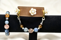 Vintage Floral Pet Collar & Matching Human Bracelet Set