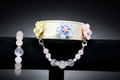Matching Human & Pet Sakura Collar Set, Rose Quartz Beaded Jewelry